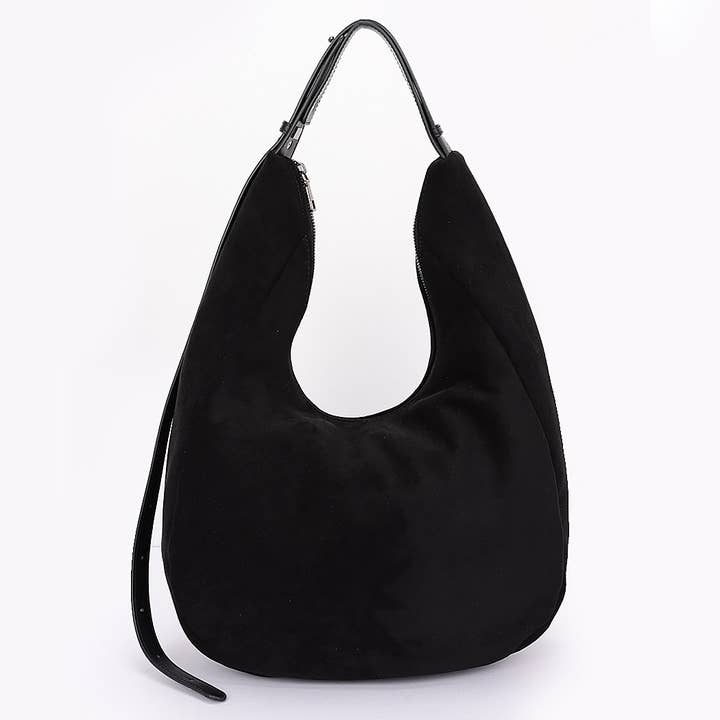 3AM BY H&D ACCESSORIES - Wholesale Shoulder Bag - Women's - Faux Suede Bindle BAg