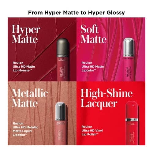 Kasa Style - Wholesale Lipstick - Revlon Ultra HD Matte Lipcolor, Velvety Matte Liquid Lipstick, 0.16 oz - 635 Passion2