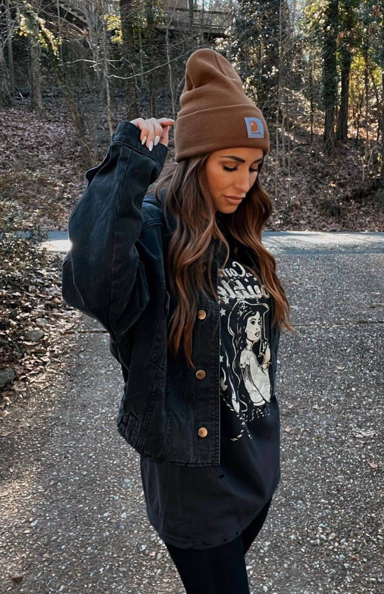 Country Deep Apparel - Wholesale Screen Printed T-Shirt - Women's - Here Comes Trouble Distressed T shirt9