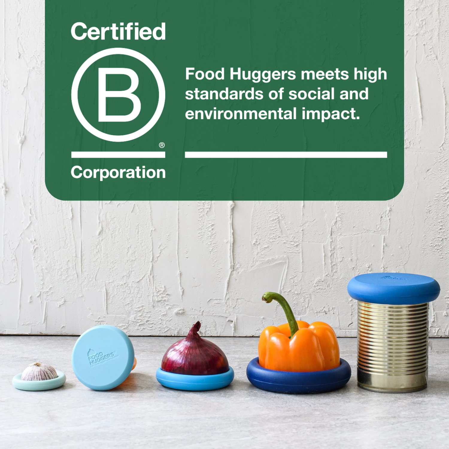 Food Huggers - Wholesale Food Storage Wrap/Bag - Ice Blue Food Huggers - Set of 56