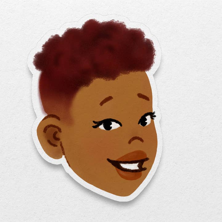 Svarta tjejfrisyrer klistermärken: Fade för wholesale av Pounded Yam Productions