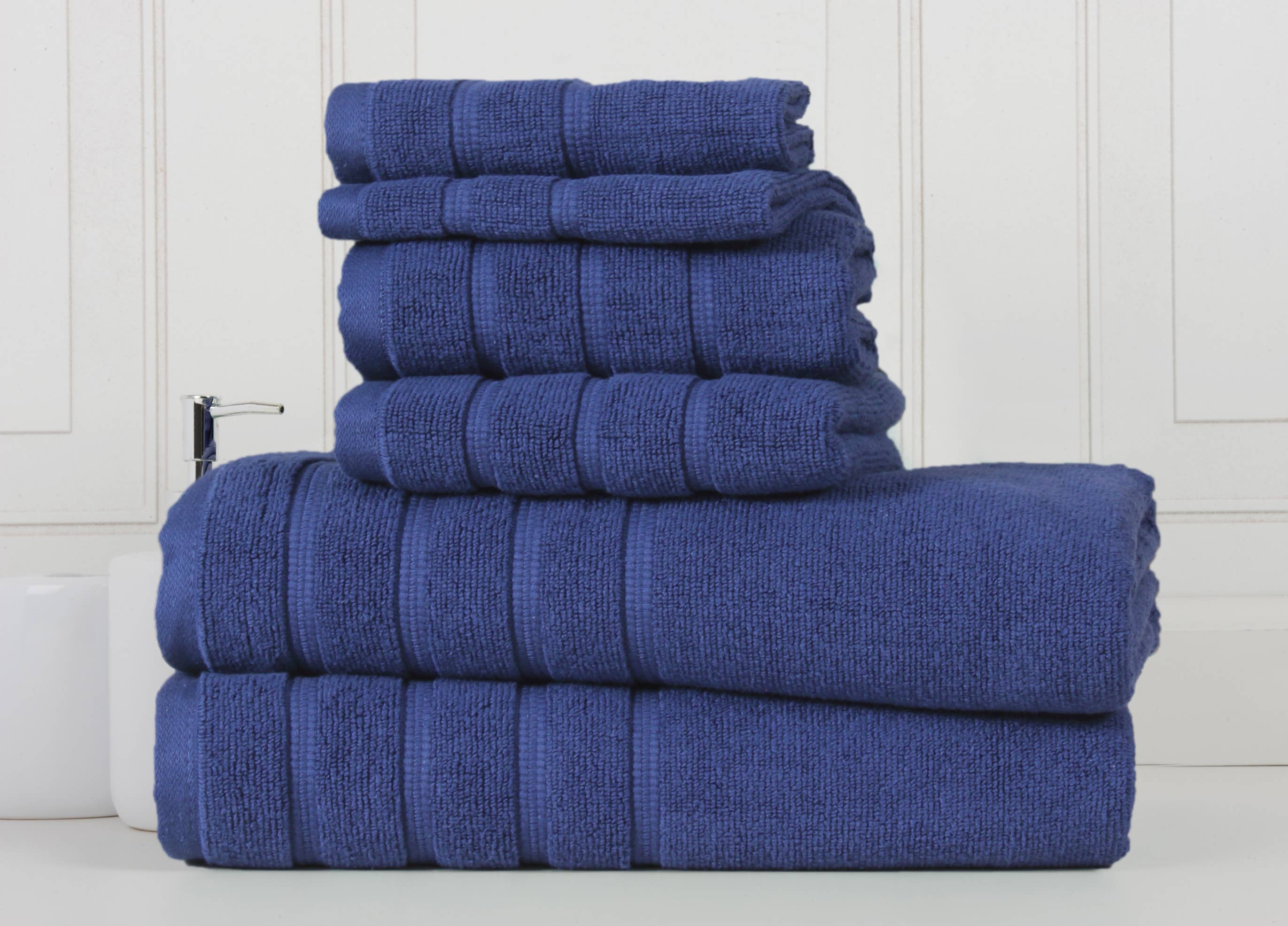 Bed Bath Fashions – wholesale Towel set – Bibb Home 6-Piece Zero Twist Egyptian Cotton Towel Set3