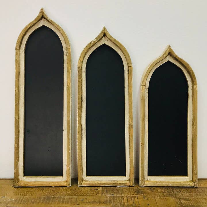 Rustic Farm - Wholesale Chalkboard - Matera Chalk Board Wood Arches, 3 PC Set0