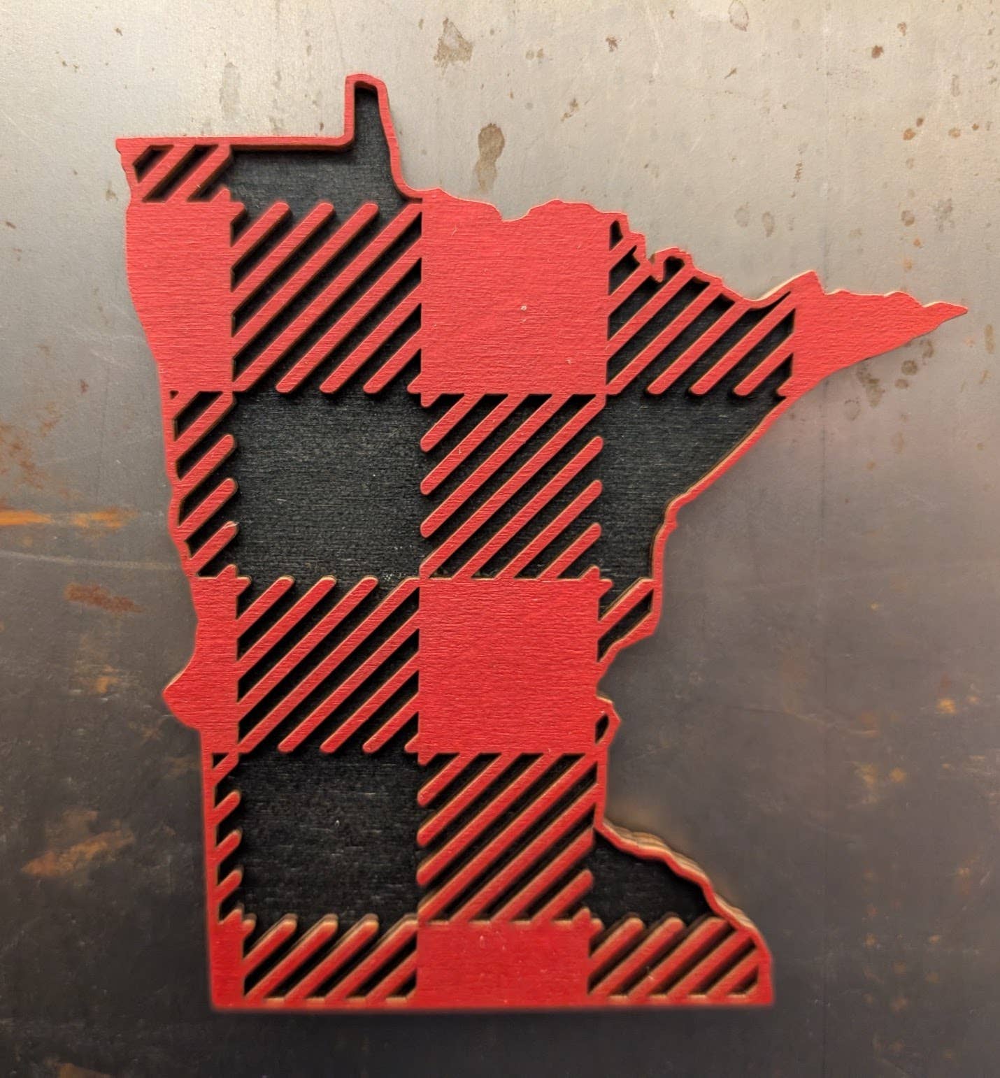 Knit and Nailed - Wholesale Ornament - Minnesota Wood Ornament Art 5" varieties9