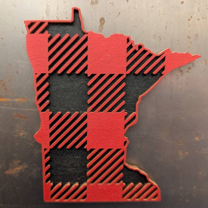 Knit and Nailed - Wholesale Ornament - Minnesota Wood Ornament Art 5" varieties9