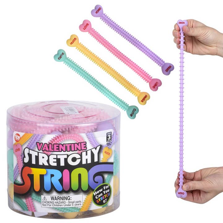 La Luna Bella - Toys - Wholesale Fidget Toy - Kids - 8" Valentine's Stretchy String LLB Fidget Toys