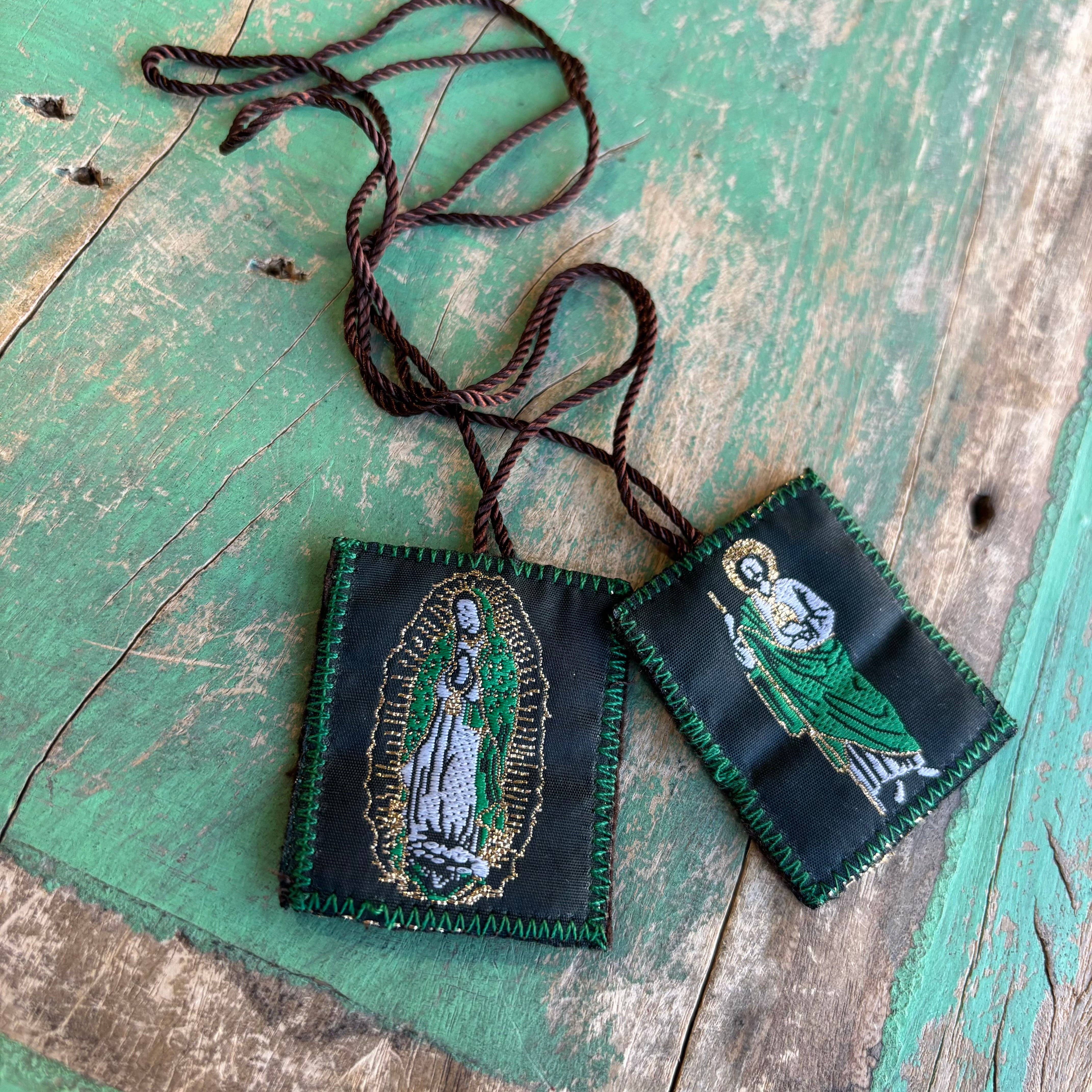 Love and Honor Jesus LLC - Wholesale Prayer Beads Necklace - Big St Jude/OLG Cloth Scapular2