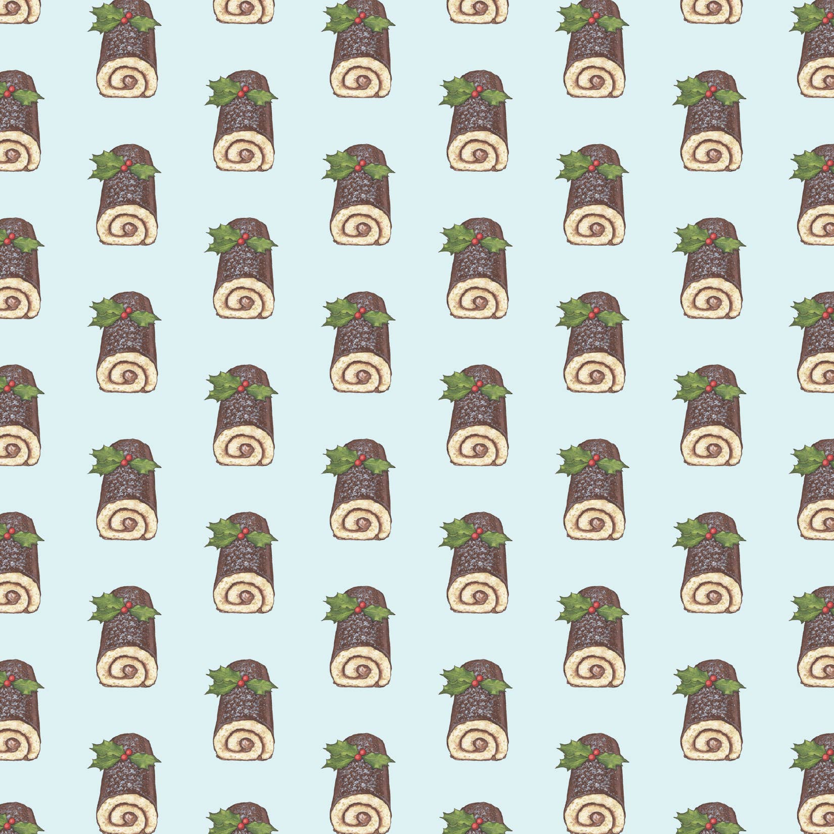 Yeesan Loh - Wholesale Flat Wrap - Gift Wrap / Desserts . Yule Log1