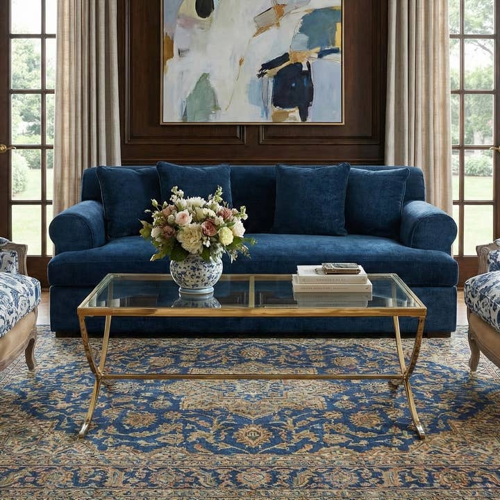 Canapé Estate, Indigo Impérial pour la vente par Park Hill Collection