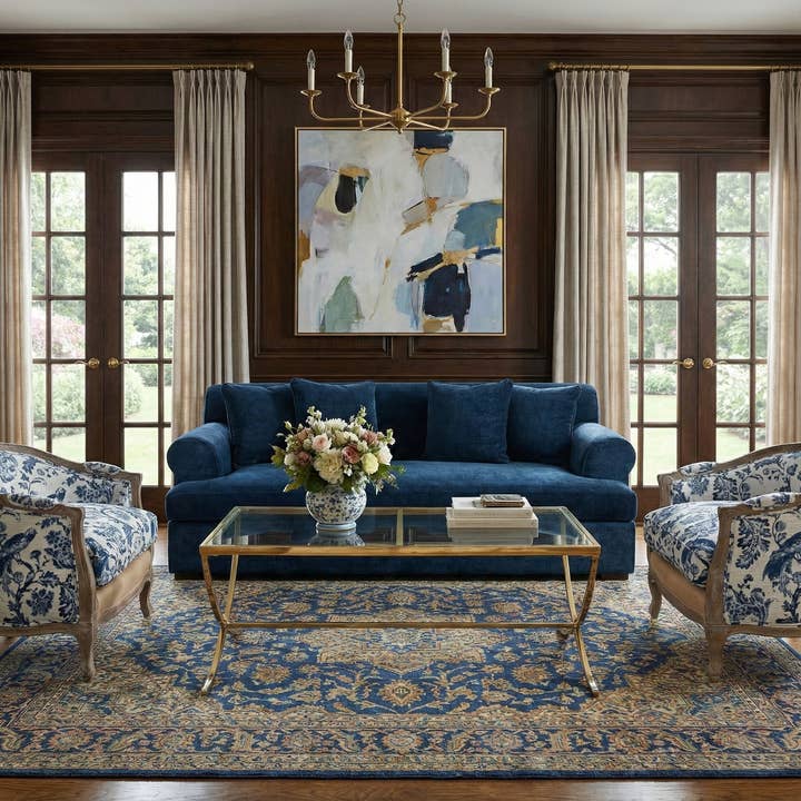 Estate Sofa, Imperial Indigo for wholesale by Park Hill Collection