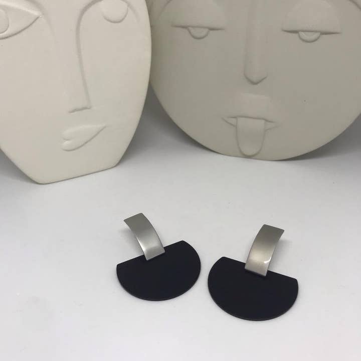Black Spade Earrings for wholesale by Bec Stern