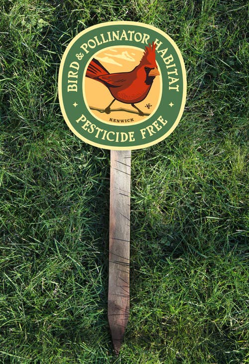 Wirtheim Poster Arts LLC - Wholesale Outdoor Sign - Cardinal Bird & Pollinator Habitat - Yard and Garden Sign4