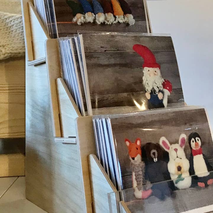 Gnome with Mushroom Art Card- Greeting Card for wholesale by The General Bean