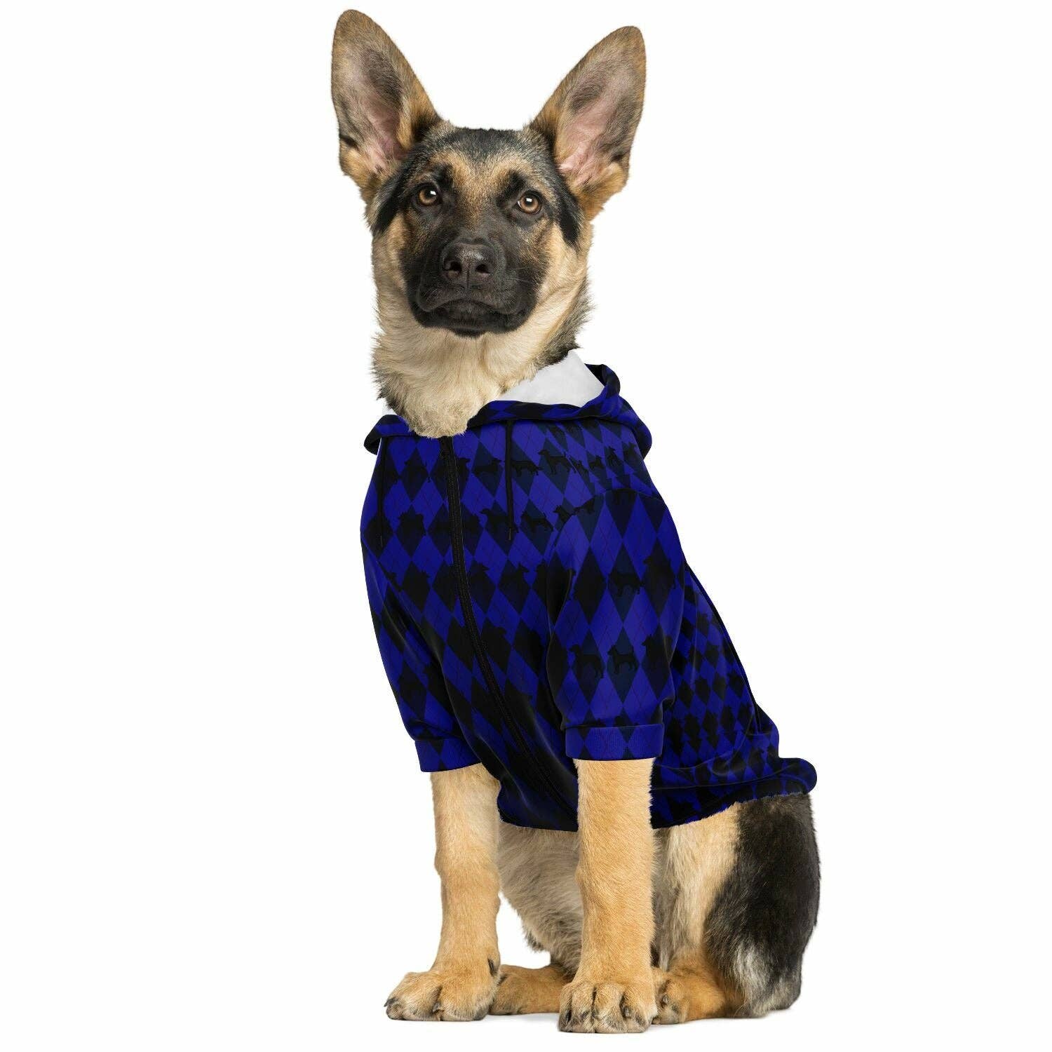 CROOKED CHARLIE DESIGNS INC. - Wholesale Pet Hoodie - Dog - Arygle Hoodie Fashion Dog Zip-Up Hoodie (CUSTOM PATTERN AVAILABLE)4
