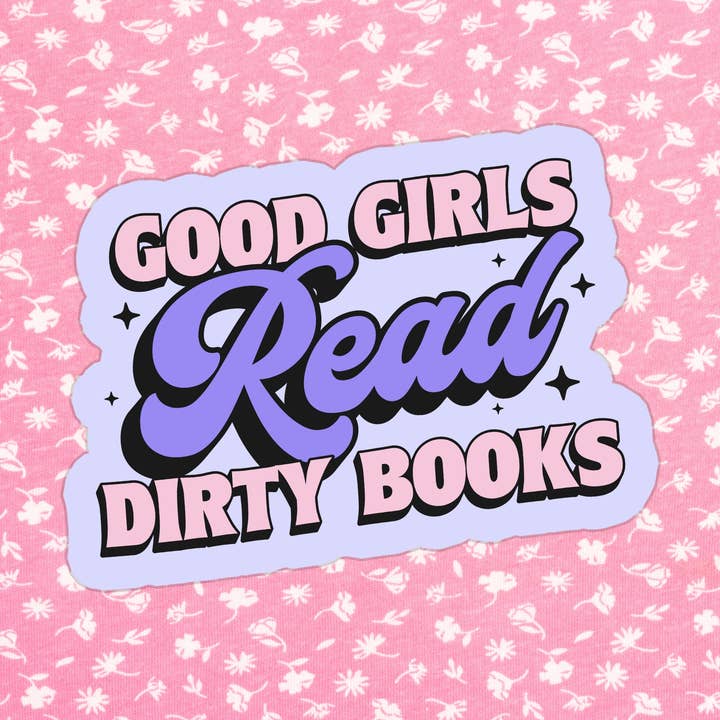 Spicy Romance Books Bookish Smut Waterproof Vinyl Sticker for wholesale by Stickers+ X Ashley Bexar