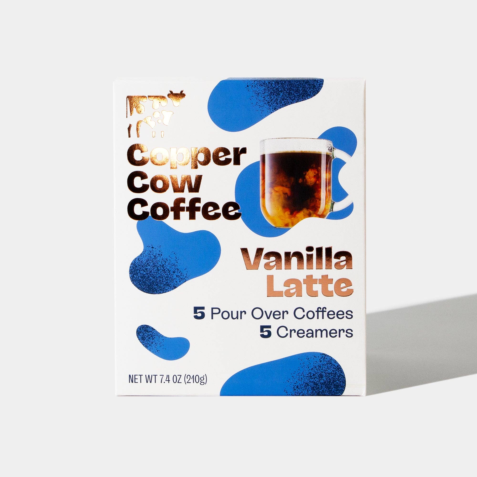 Copper Cow Coffee - Wholesale Ground Coffee - Latte Kit - Vanilla (5ct) I 6 Pack Case1