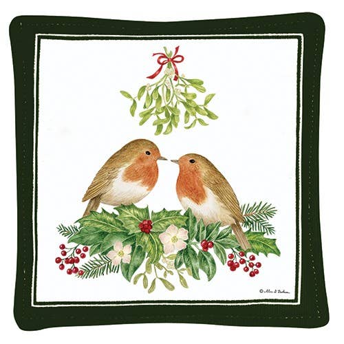 Single Spiced Mug Mat S11-343 Love Birds for wholesale by Alice's Cottage