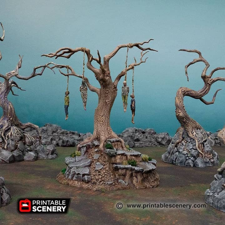 Hangman's Tree - Shadowfey Wilds, DnD 5E, Pathfinder 2E 15mm, 28mm, 32mm, wargaming terrain, scatter scenery, D&D bolt action for wholesale by The Beaver and Broadsword