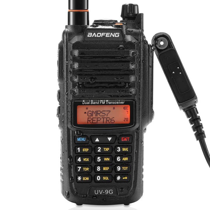 Baofeng UV-9G GMRS Radio | 5W | IP67 Waterproof | Repeater Capable | V/UHF Scanner | NOAA for wholesale by Radioddity