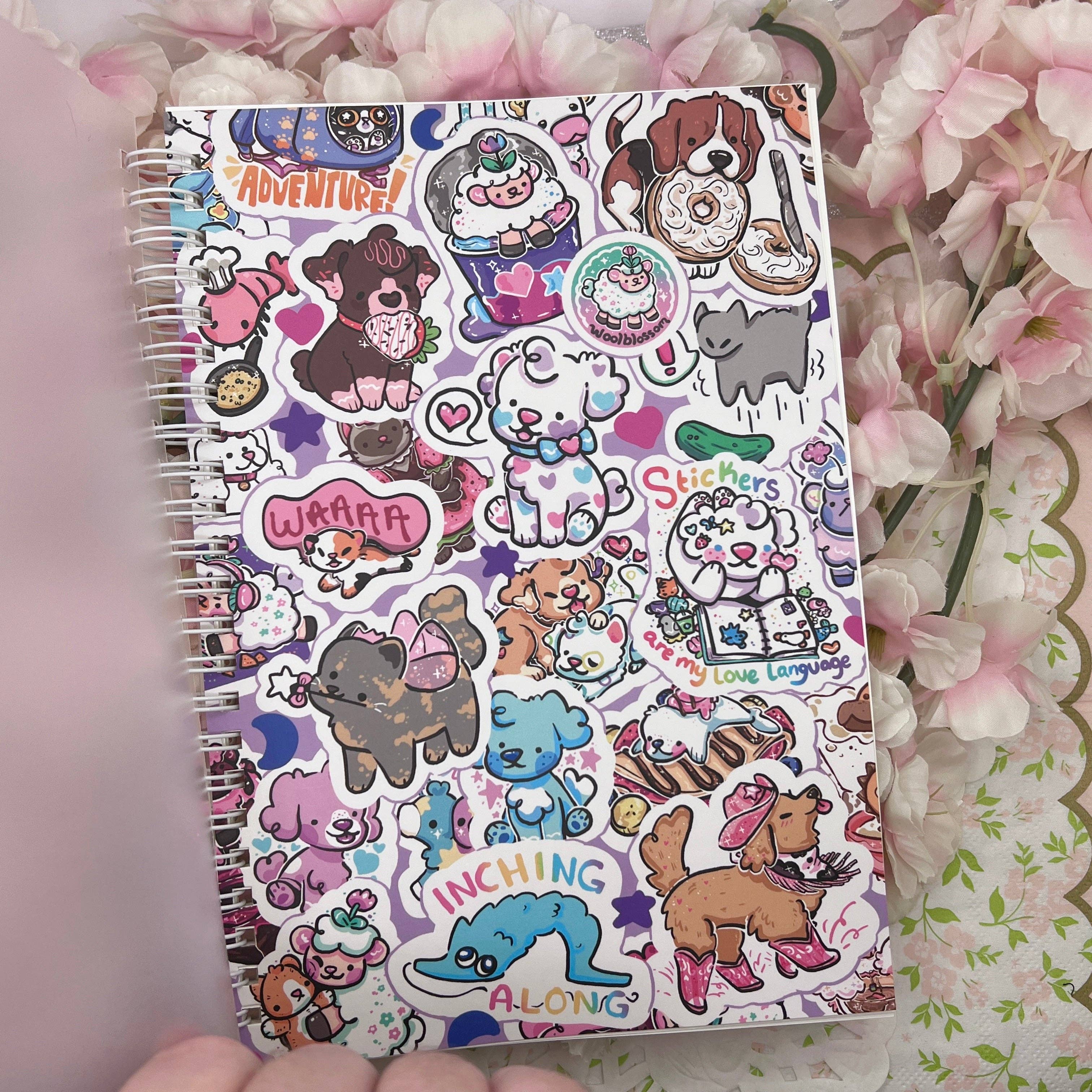Woolblossom - Wholesale Sticker - Woolblossom Sticker Cover ~ Reusable Sticker Book V.23