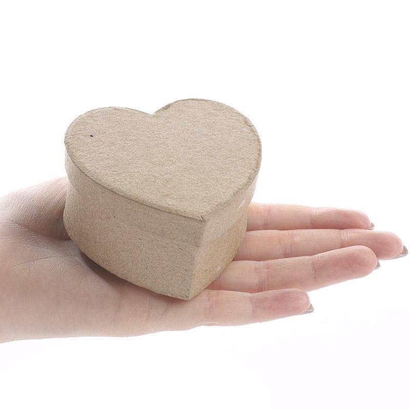 Factory Direct Craft - Vendita all'ingrosso Scatole decorative - Scatola in cartapesta a forma di piccolo cuore - 7,6 cm L x 7,6 cm L x 3,8 cm A4