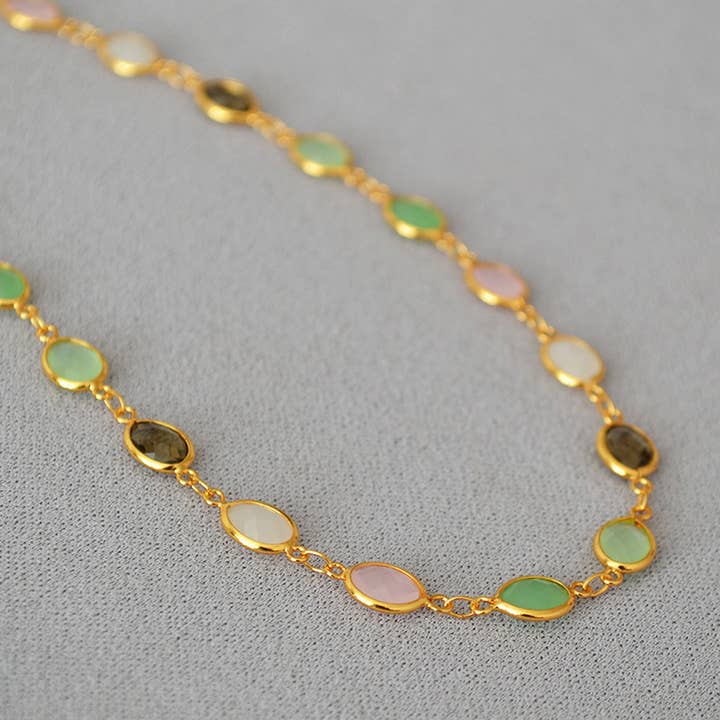 MULTICOLOR COLORED FACETED CRYSTAL GLASS NECKLACE_CWAJE2117 for wholesale on Faire3