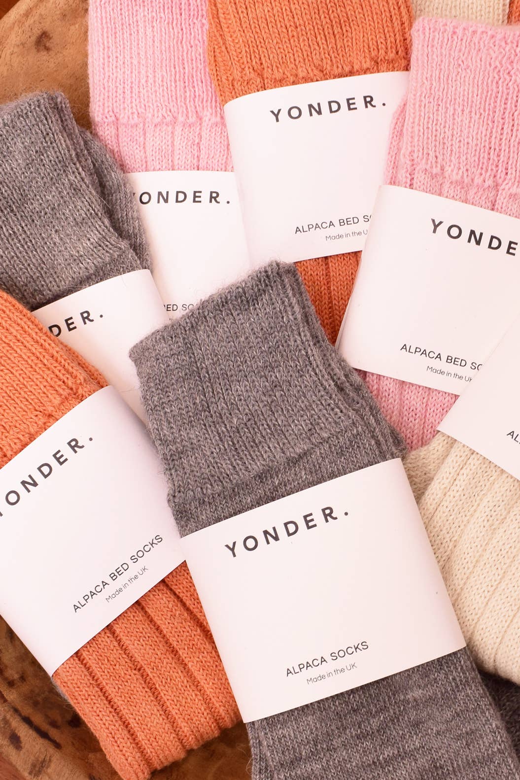 YONDER. - Wholesale Socks - Unisex - Alpaca Bed Socks | Cream3