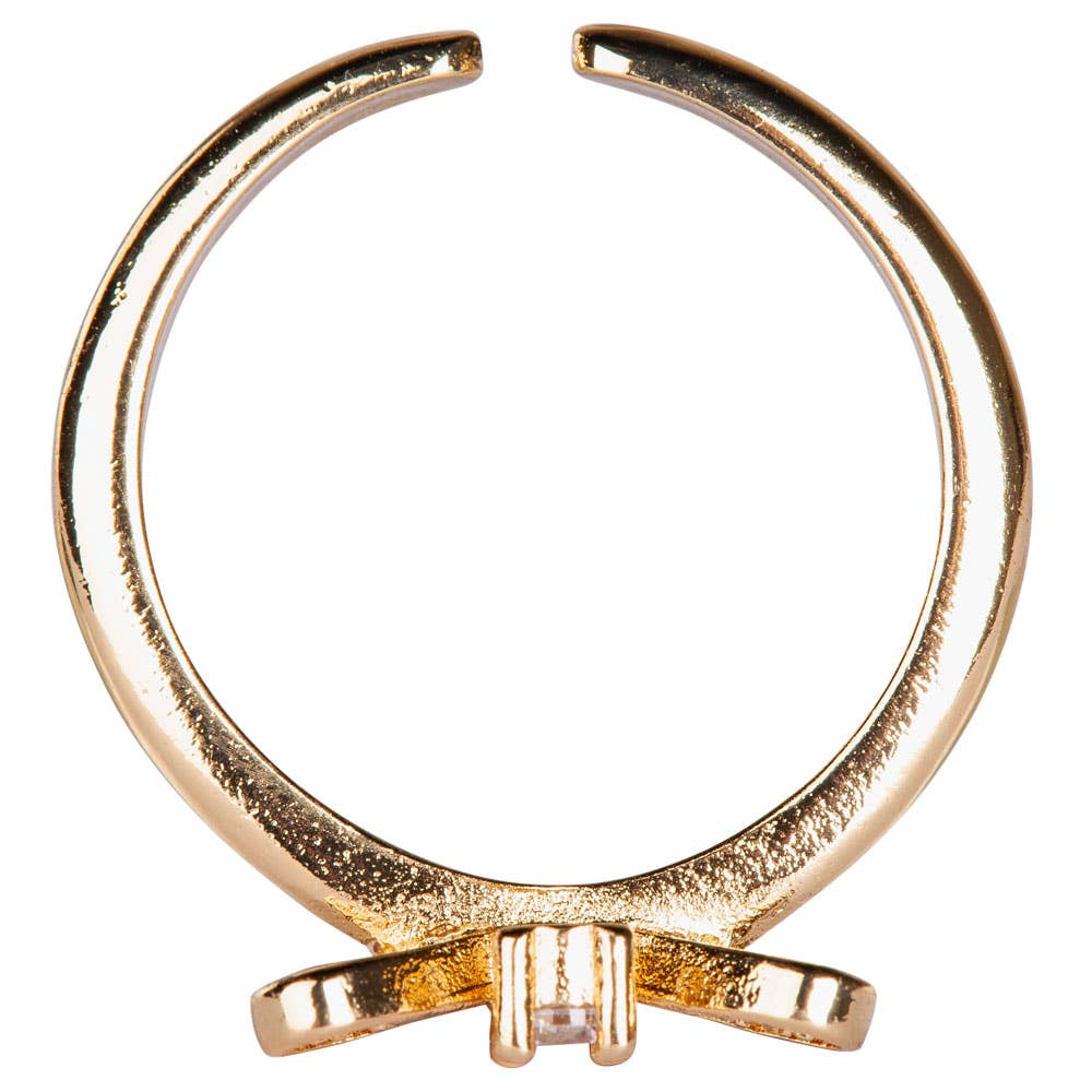 Benjamin International - Wholesale Multi-Stone Ring - Bee Ring Adjustable Gold Ring2