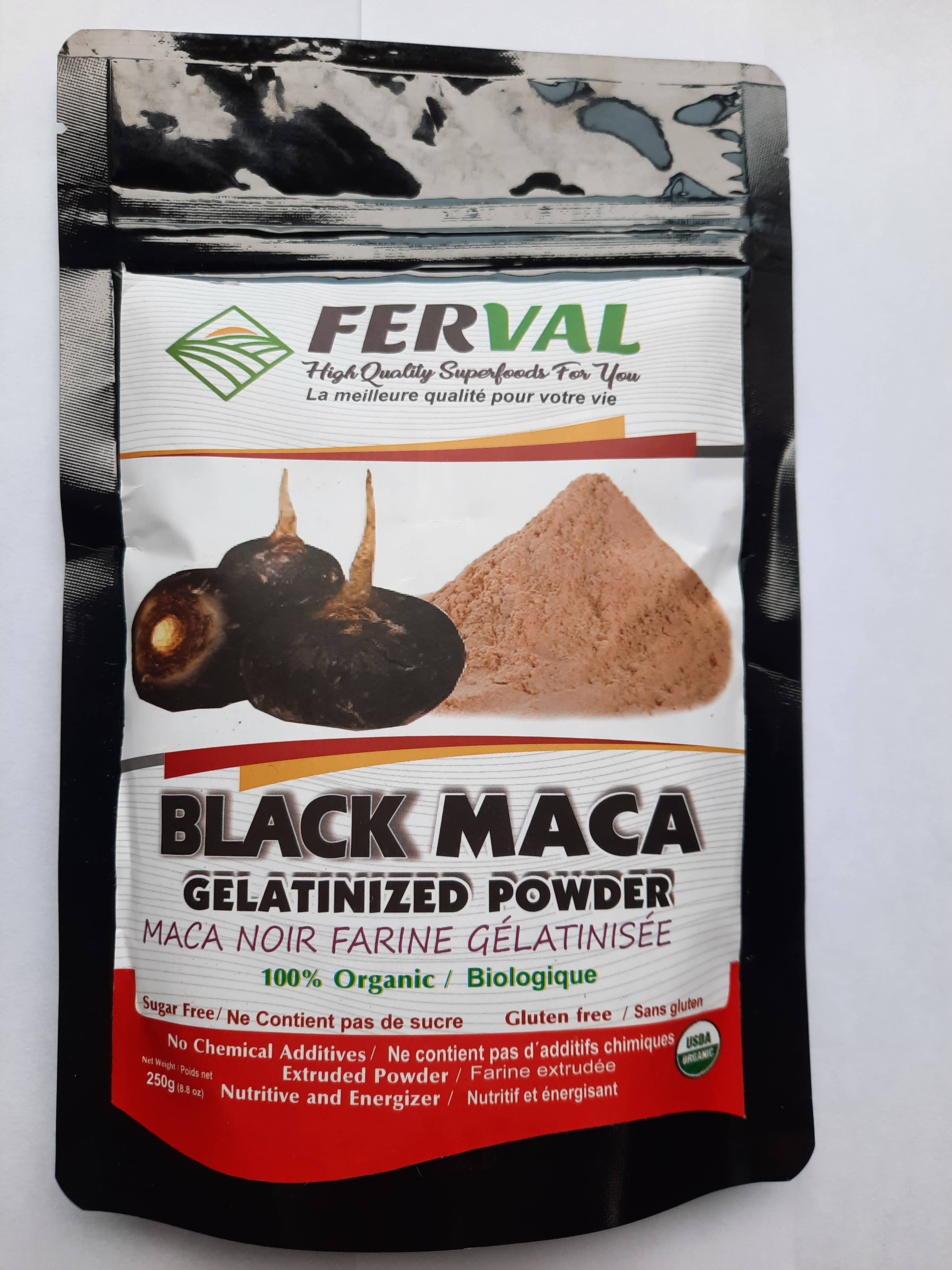 Ganesa Trading – Großhandel Protein-/Superfood-Pulver – Bio-Schwarzes Maca-Pulver Importiert aus Peru, USDA.1
