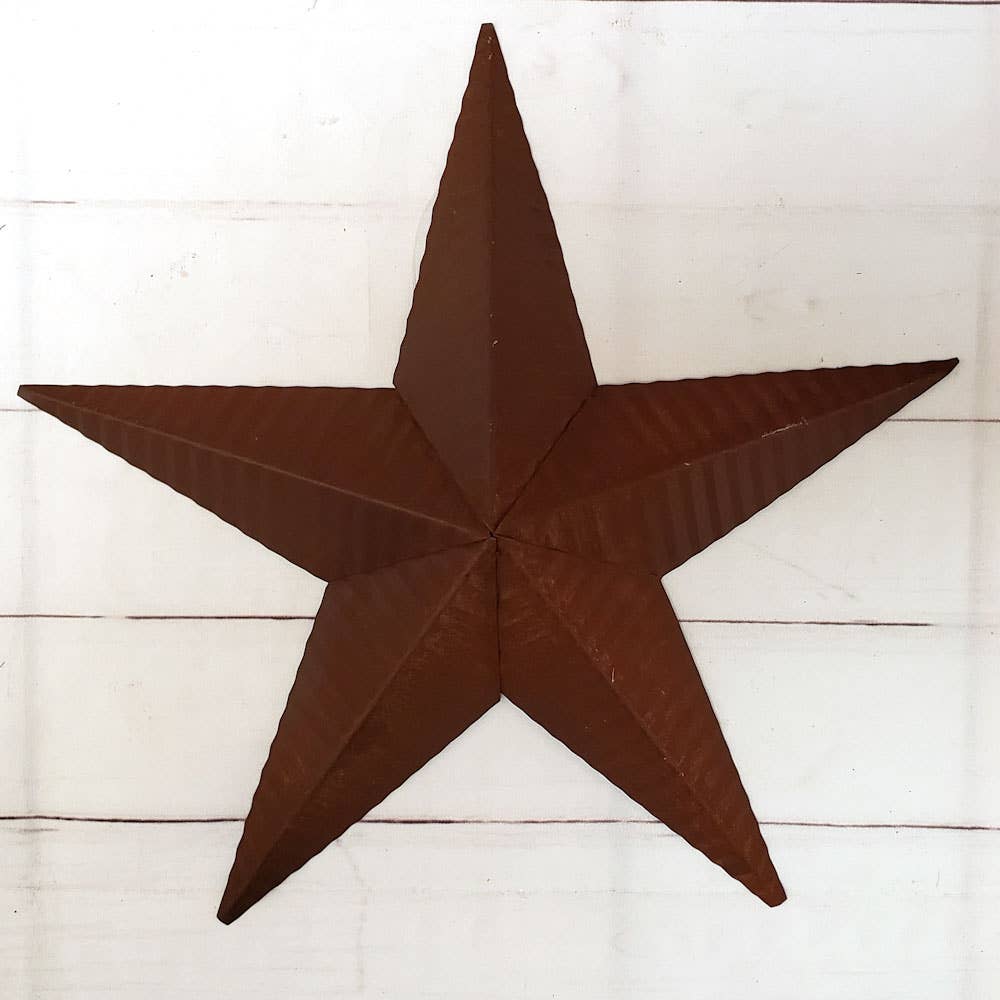 A.T. Imports - Wholesale Craft Supplies - Small Corrugated Barn Star0