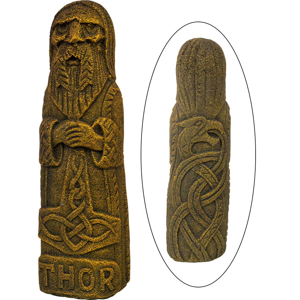 Kheops International – Engroshandel Skulptur – Vulkansk stenstatue - Thor (hver)1