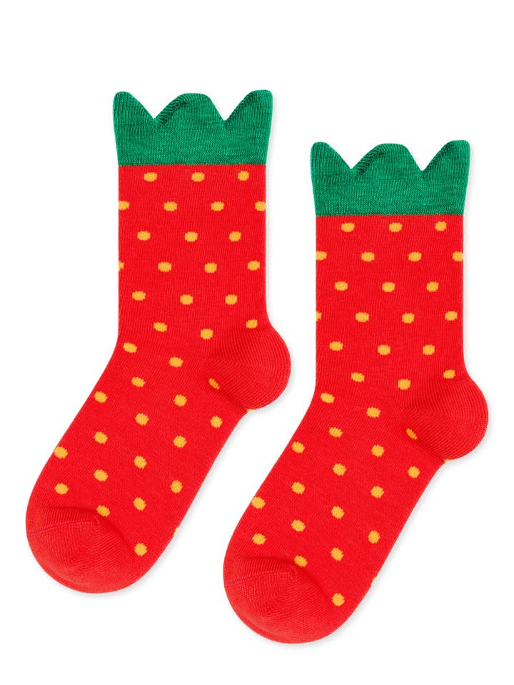 red Mini Strawberry Crew for wholesale on Faire