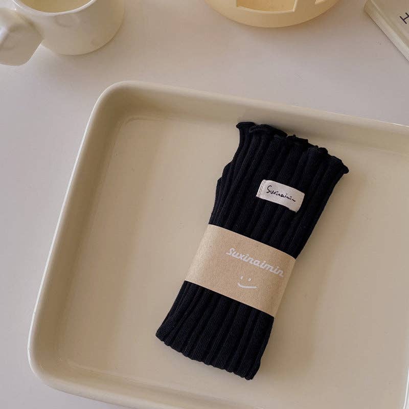 Dipped Shop - Wholesale Socks - Women's - Sweet Solid Color Flounce Soft Socks DP25A4501