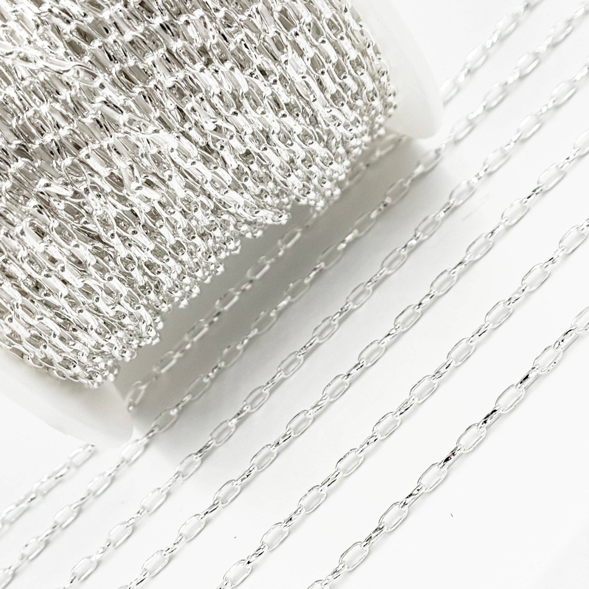 Tresor Jewelry Inc. - Wholesale Link & Chain Necklace - Y128SS. Sterling Silver Diamond Cut Box Link Chain4