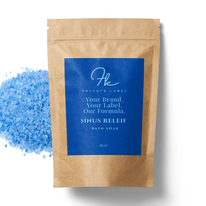 Sinus Relief Bath Soak for wholesale by FK Private Label Labs