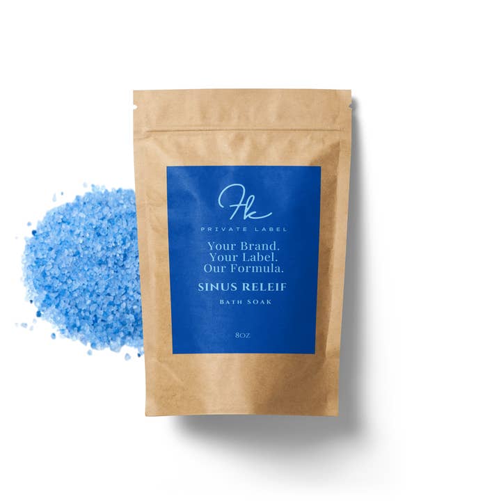 Sinus Relief Bath Soak for wholesale by FK Private Label Labs