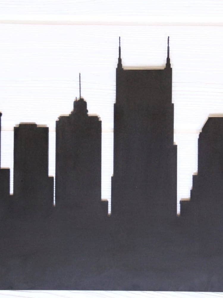 Highland Ridge  |  Handmade Home Decor - Wholesale Wall Accent - Nashville Skyline Metal Art2