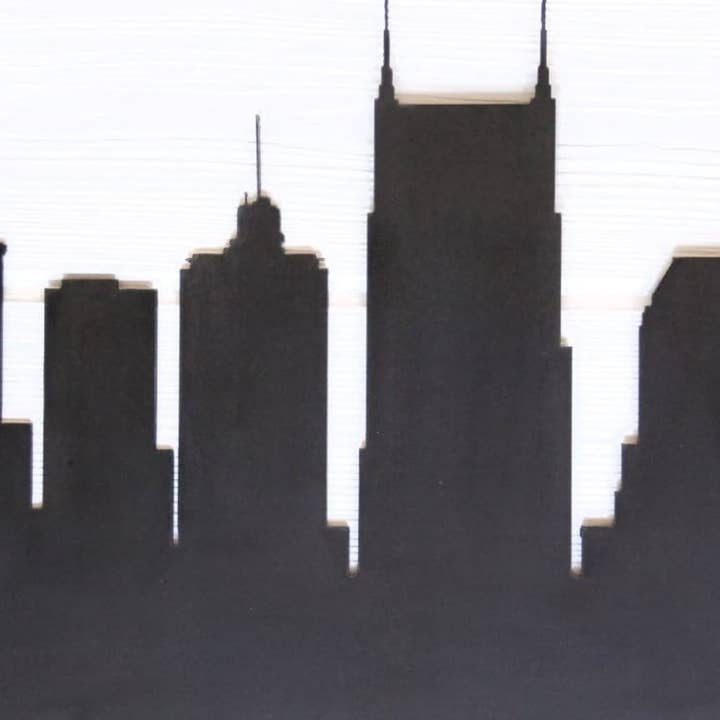 Highland Ridge | Handmade Home Decor - Wholesale Wall Accent - Nashville Skyline Metal Art2