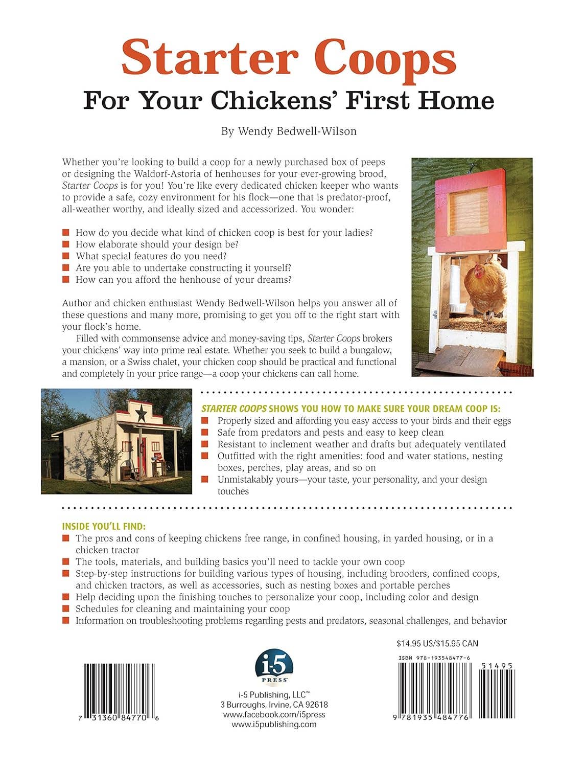 Fox Chapel Publishing - Wholesale Pet  Book - Starter Coops - For Your Chickens First Home1