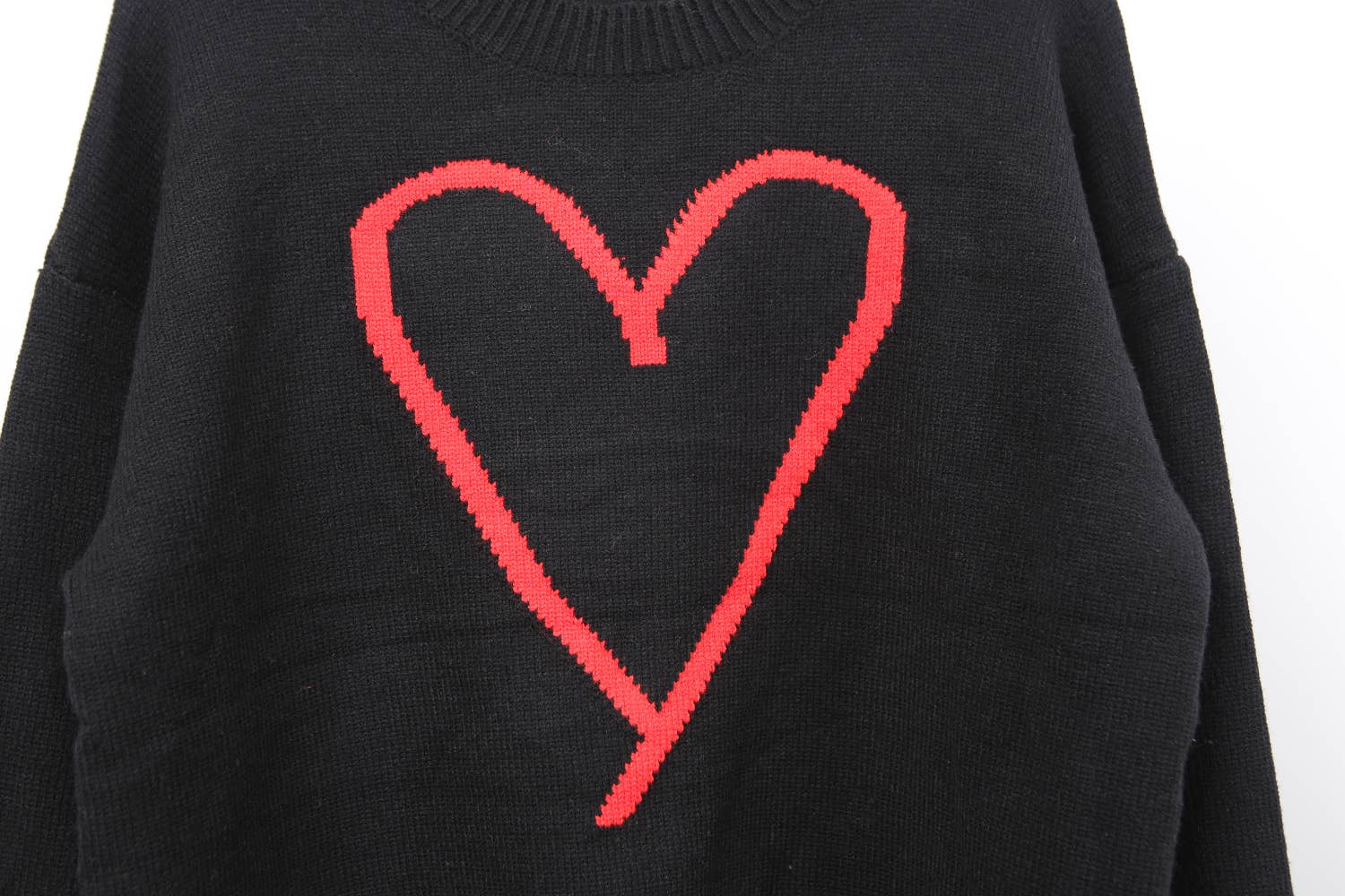 Hope & Sunshine - Wholesale Knit Sweater - Women's - Valentine's Heart Pullover Sweater17