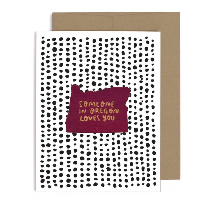 Someone in Oregon Loves You Magnet w/Card for wholesale by SnowMade