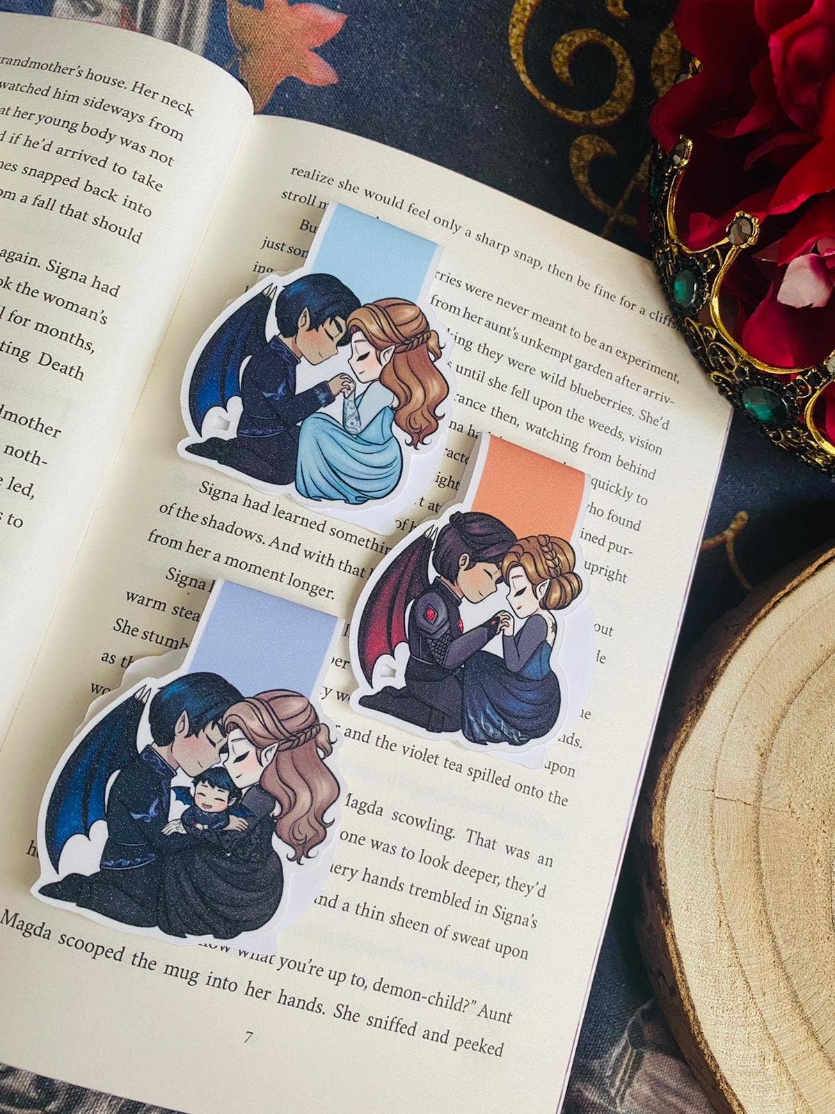 Alsace’s Art - Wholesale Bookmark - Custom Glitter Magnetic Bookmark.1