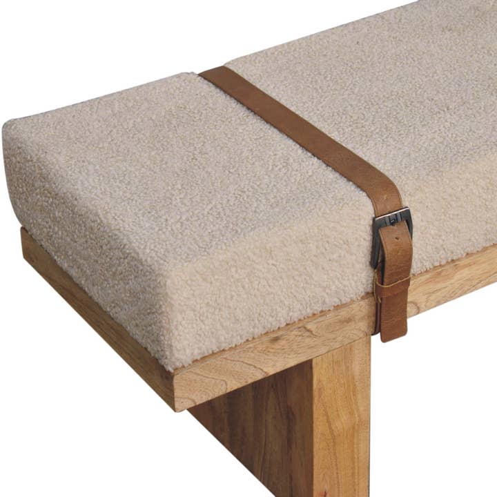 Artisan Furniture - Wholesale Bench - Belmont Cream Boucle Bench9