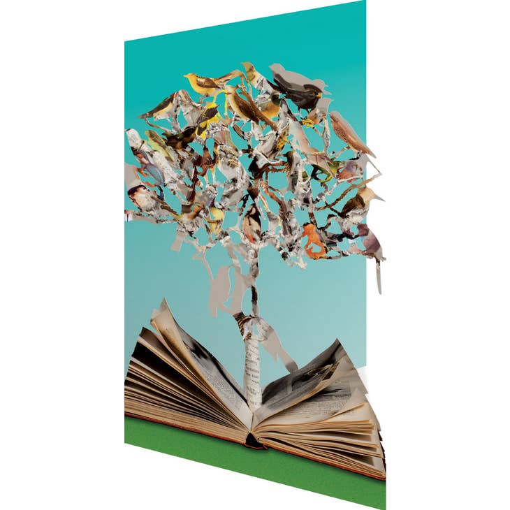 Roger La Borde - Wholesale Everyday Greeting Card - Scissors Paper Tree Lasercut Card Single - Gc 2092