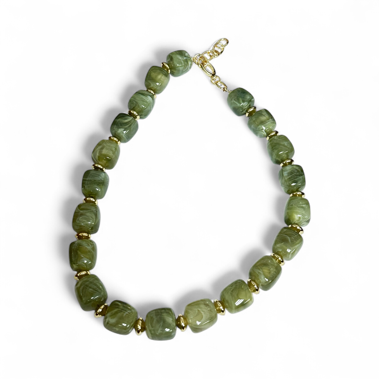 Simply Jewels - Wholesale Beaded/Pearl Necklace - Colored Chunky Resin Beaded Necklace0