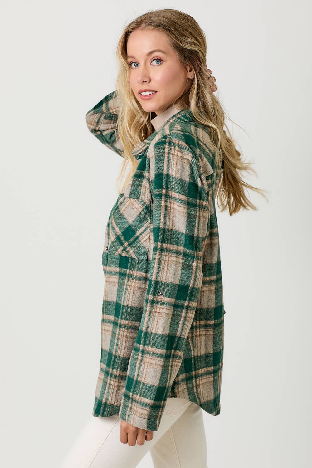 Mystree - Wholesale Shirt Jacket/Shacket - Women's - 60406 Plaid Shacket 20
