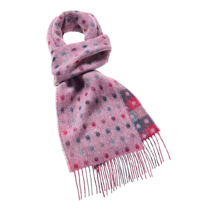 Bronte Moon - Wholesale Scarf – Women's - Spot Check Scarf Selection - Merino Lambswool - Made in UK1