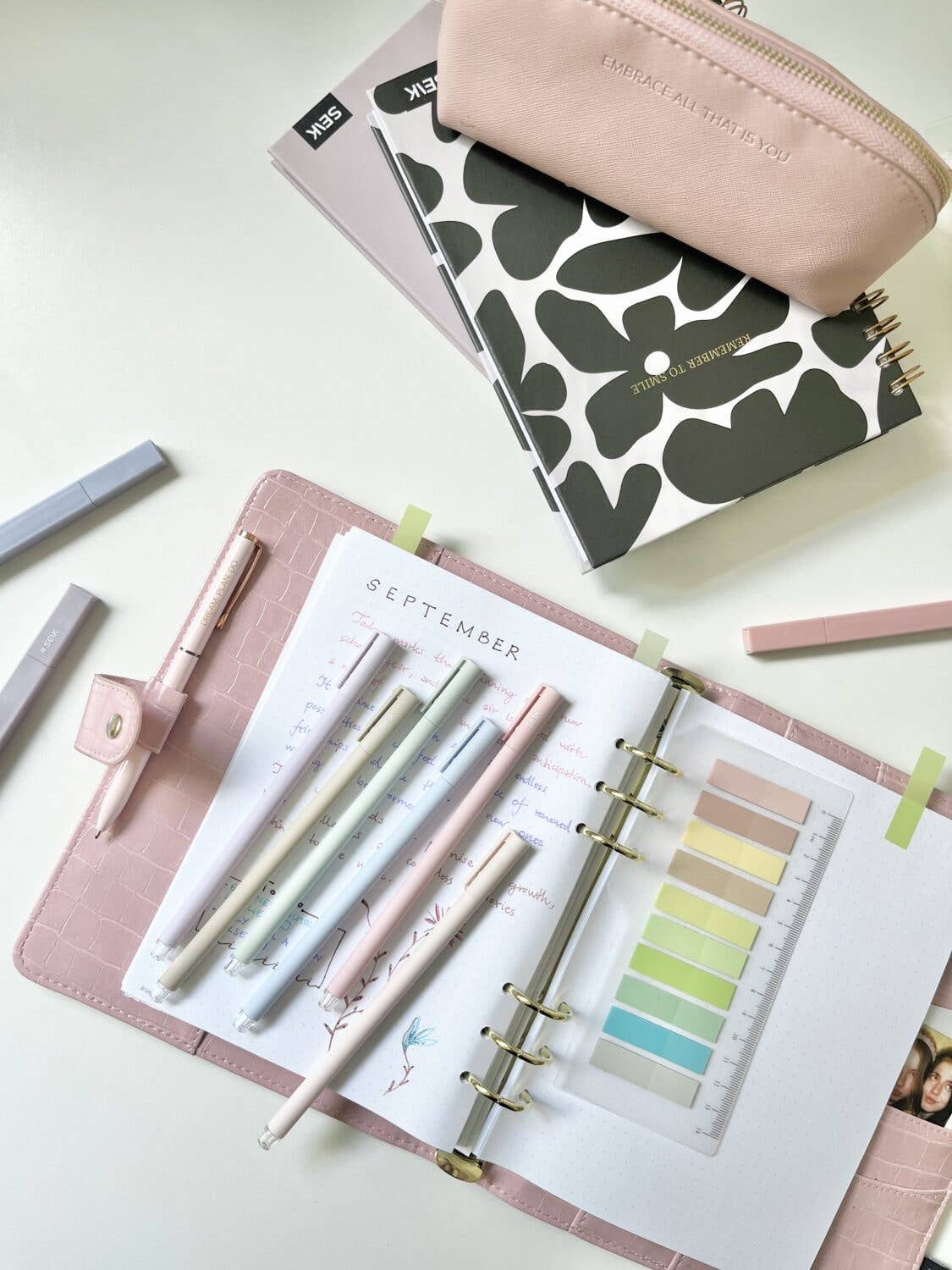 SEIK - Wholesale Pen - Happy pens - Highlight your adventures w/pastel colors 6pcs5