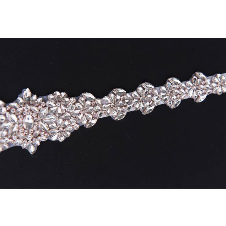 Brides and Belts - Wholesale Belt - Women's - Jayda Rose Gold Crystal Wedding Belt9