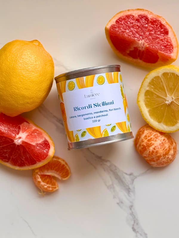 Natural Candle - Sicilian Memories | Lumière Essence for wholesale by Kit Little Garden